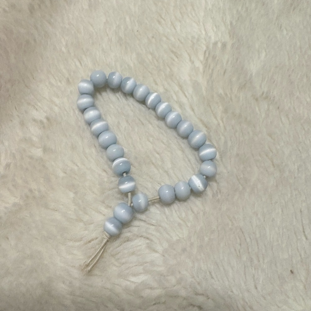 Light Blue Beaded Bracelet